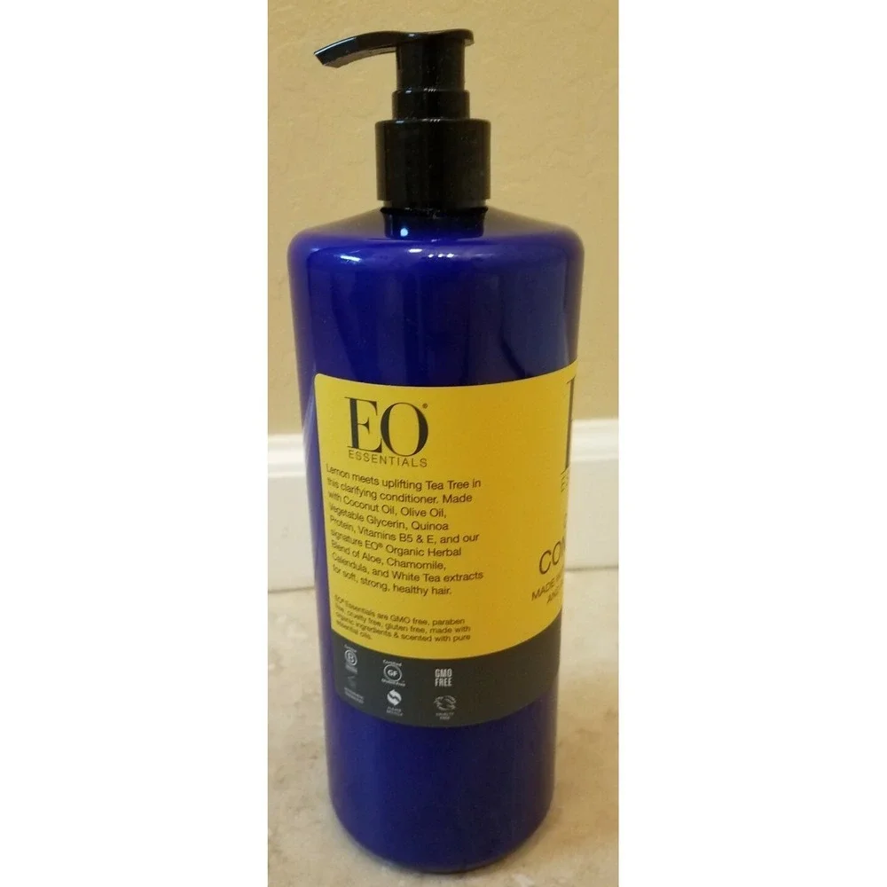EO‎ Essentials Clarifying Hair Conditioner LEMON + TEA TREE Oils 32oz New